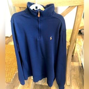 Boys Polo Ralph Lauren 1/4 zip . Blue size Xlg 18-20